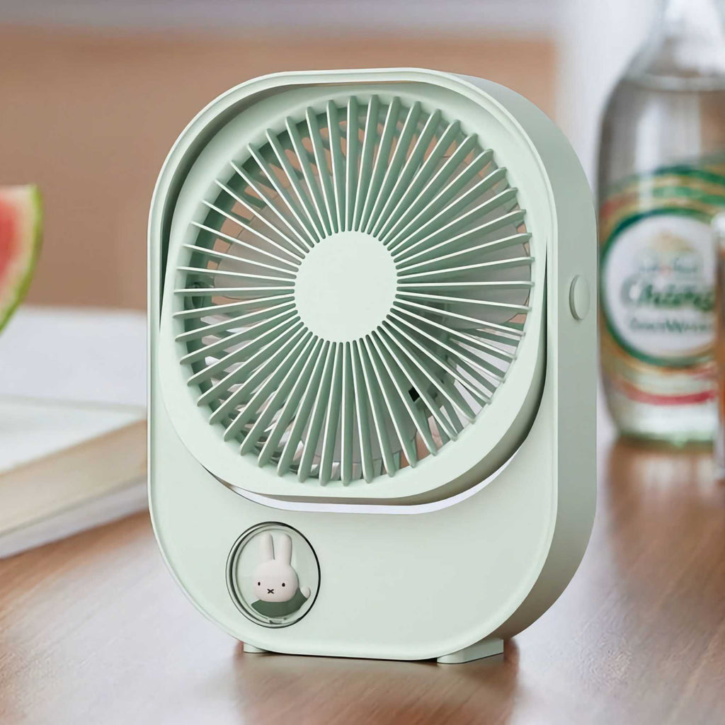 Dick Bruna's Miffy Ultra Quiet Desk Fan , Green