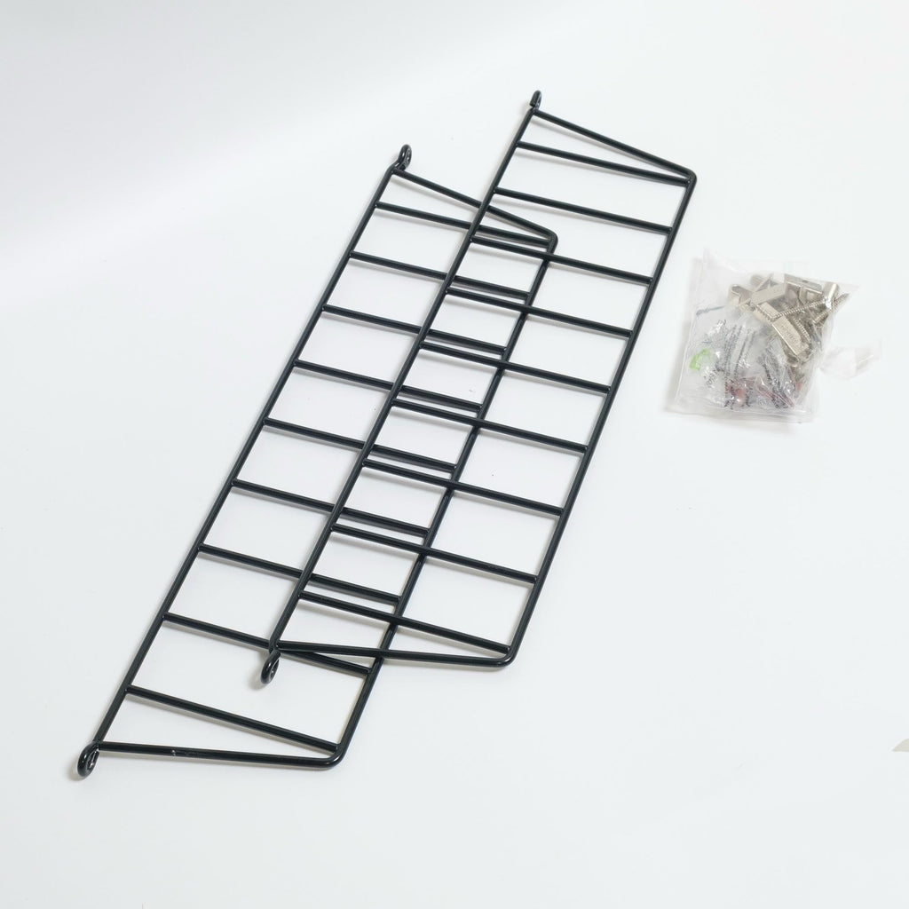 refurbished | String Pocket shelf, walnut/black