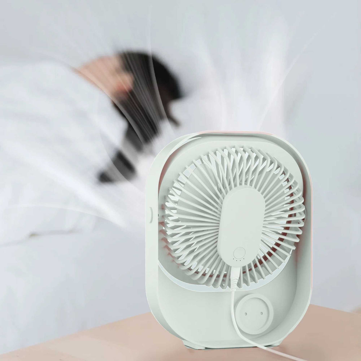 Dick Bruna's Miffy Ultra Quiet Desk Fan , Green